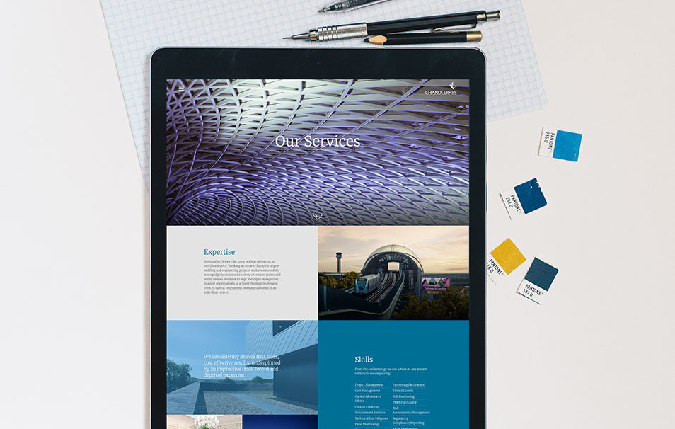 Responsive website development for ChandlerKBS in Cardiff