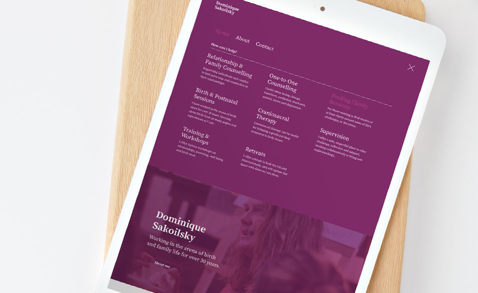 Website development for Dominique Sakoilsky in Stroud