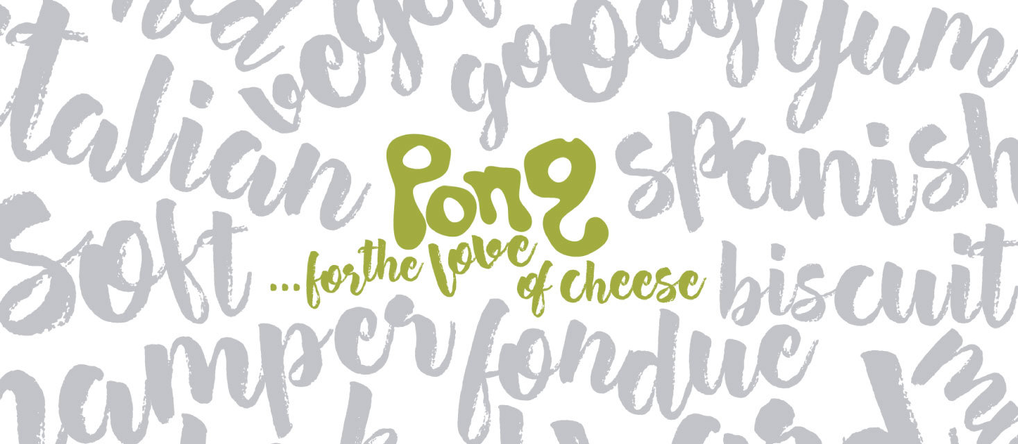 Graphic design for Pong Cheese in Bath